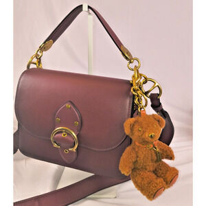 Coach Bear Bag Charm In Shearling - Ginger